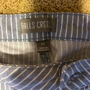 Light blue with white stripe jeans